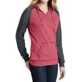 thumbnail image 4 of Mafoose Women's Juniors Lightweight Fleece Raglan Hoodie Heathered Red/ Heathered Charcoal Medium, 4 of 4
