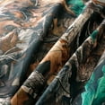 thumbnail image 4 of OctoRose Full Size 3 Side Zipper Linen Camo Green Futon Cover Mattress Protector (Cover ONLY) (Oxford-Camo-Green), 4 of 4