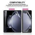 thumbnail image 5 of Elegant Choise 2Pcs Screen Protector Hydrogel Full Cover Film for Samsung Galaxy Z Fold 5 5G, Clear, 5 of 7