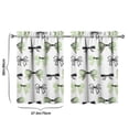 thumbnail image 4 of Vintage Pink Bow Tier Kitchen Curtains for Bathroom Living Rod Pocket Window Drapes 28"x36" 2 Panels Window Treatment Tiers, 4 of 4