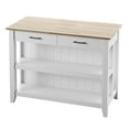 thumbnail image 5 of Twin Star Home 48" Modern Farmhouse Kitchen Island, White, 5 of 7
