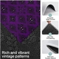 thumbnail image 3 of Purple Black Ornament Eye Pattern Kitchen Rugs Sets Of 3,Kitchen Runner Rugs Non Skid Washable,Decorative Kitchen Floor Mats for Kitchen,Sink,Laundry,17"x30"+ 17"x47" + 17"x59", 3 of 6