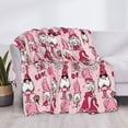thumbnail image 3 of Disketp Garden Gnomes Flannel Blankets - Thick and Warm Blanket for Winter, Soft Fuzzy Plush King Blanket for All Seasons80"x60", 3 of 6