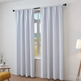 thumbnail image 6 of HCBY 2PCS Solid Modern Blackout Thermal Window Curtains, Machine Washable 100% Polyester with Rod Pocket for Bedroom, Living Room, Kitchen​(White,102"x53"), 6 of 6