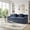 Blue, variant on 71" Plush Corduroy Modular Loveseat Sofa - No Assembly Required