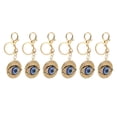 thumbnail image 3 of Key Chain Pendant, Elegant Rhinestone Eye Keychain Multi Functional Portable Ornament 6pcs  For Hangbag, 3 of 8