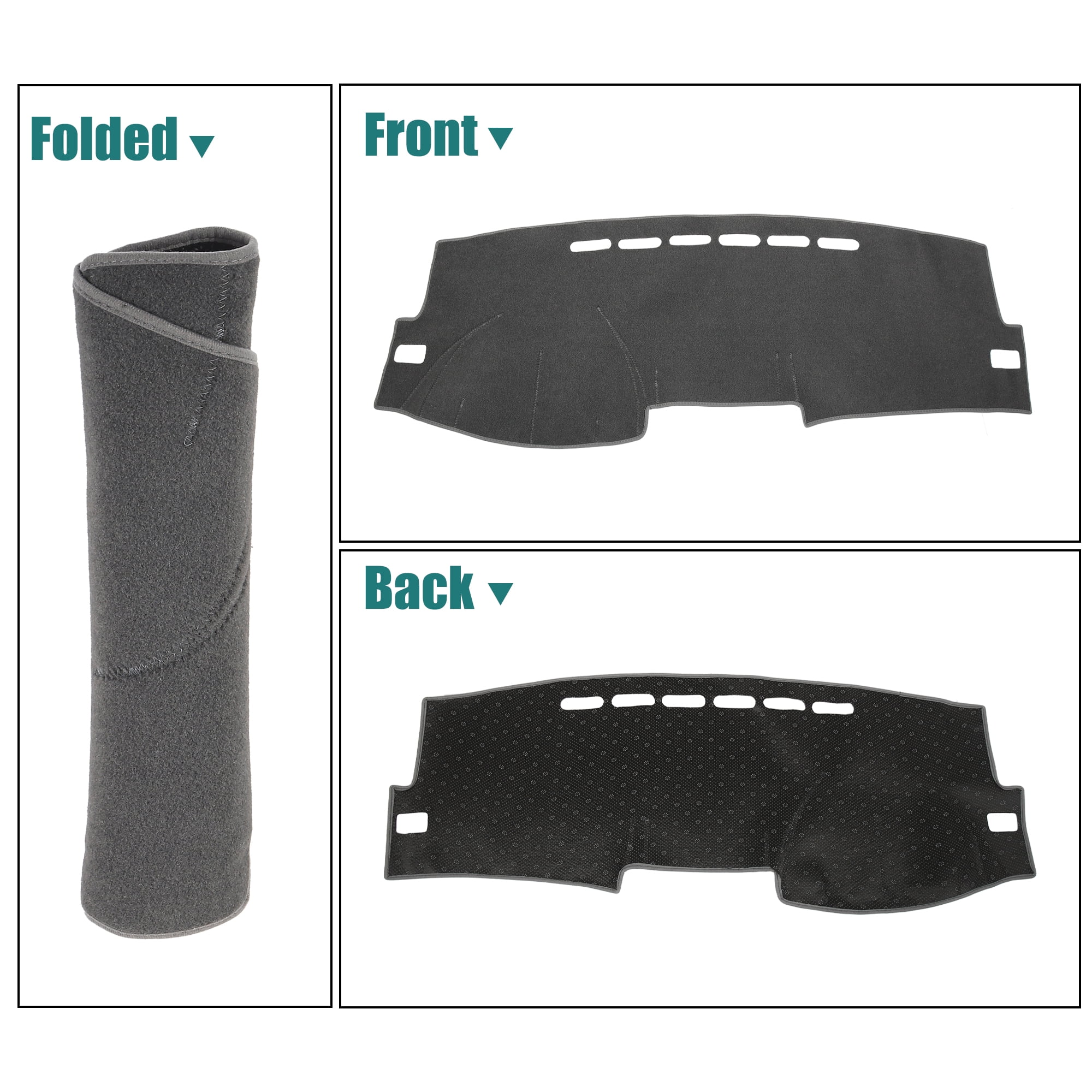 Unique Bargains Dashboard Cover Nonslip Dash Cover for Toyota Corolla 2009-2013 Gray