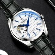 CHENXI New Luxury Men Automatic Mechanical Watch Fashion Leather Clock Top Brand Business Tourbillon Waterproof Wristwatch