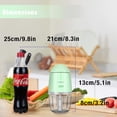 thumbnail image 5 of Procesador de alimentos: mini procesador de alimentos inalámbrico y picador de alimentos pequeño portátil para verduras, ensalada de frutas, cebolla, ajo, cocina, 1,3 tazas, 10 0 oz, 150 vatios, recip, 5 of 5