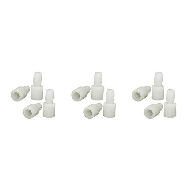 Scienceny 4 piezas de pasador de cristal para ventana de puerta móvil, pernos de ajuste de modificación de tornillo blanco, reemplazo para Type1 NO1