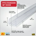 thumbnail image 3 of M-D Building Products 43338 36 in. Clear Vinyl CINCH® U-Shape Slide-On Under Door Seal, 3 of 8