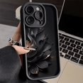 thumbnail image 3 of Funda de teléfono mate con flores para iPhone, funda a prueba de golpes para iPhone 11, 13, 15 Pro, 14, 16 Pro Max, 12, 13, 7, 8 Plus, SE 2020, XR, XS Max, X, 3 of 5