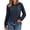 Navy, variant on Nowekniz Womens Lace Patchwork Raglan Hoodie, Round Neck Long Sleeve Knit Sweater, Elegant Lace Sleeve Trendy Casual Pullover for Everyday Outfits