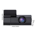 thumbnail image 3 of 1080P Driving Recorder | Night Vision Dash Cam | High-Definition Video | 140° Wide Angle | Loop Recording | WiFi Mobile Access | Front Windshield | F2.0 Lens | 8.6x5x3cm, 3 of 7