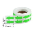 thumbnail image 2 of Uxcell Arrow Sticker Adhesive Color Coding Decal for Gas Flow Direction Marking Bright Green, 2 of 5