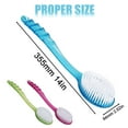 thumbnail image 4 of 2 pcs!! DreamyJuly Shower Back Brush Household Cleaning ToolsLong Handled Body Shower Back Brush Scrubber Massager Skin Cleaning Tool, Green bath brush, 4 of 9