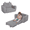 Grey, variant on AILEEKISS Toddler Sofa Chair, 2-in-1 Foldable Baby Couch Flip Open Sofa Bed for Playroom, Grey