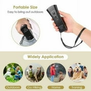 Fznkrag Ultrasonic Dog Training Repeller with Flashlight, Black