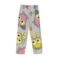 thumbnail image 3 of Vsdgher Cartoon Owls Print Mens Pajama Pants Sleep & Lounge Pants, PJ Bottoms With elastic waistb and Pockets, 3 of 5