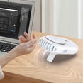 thumbnail image 3 of Desk Fan Bladeless Clip On Fan USB Rechargeable Mini Wearable Cooling Fan Aromatherapy Hands-Free Desk Use, 3 of 7