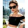 thumbnail image 5 of Joopin Oversized Square Sunglasses for Women Fashion Cat Eye Sun Glasses UV Protection Ladies Shades Sunnies, 5 of 7