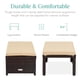 thumbnail image 2 of Juego de 2 Otomanas de Mimbre Best Choice Products Marrón/Tan, 2 of 7