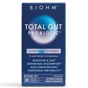 BIOHM Total Gut Probiotic, 1 Each, 30 Count (Unisex)