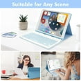 thumbnail image 6 of KOMI Wireless Keyboard Case with Mouse for iPad 10.2" 9th 8th 7th Generation, Detachable Bluetooth Keyboard with Pencil Holder for iPad 10.2 Inch/iPad Air 10.5"(3rd Gen)/iPad Pro 10.5 in, 6 of 6