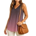 thumbnail image 5 of Molidfa Women's V-Neck Sleeveless Gradient Color Relaxed Fit Casual Cami Modern Summer Top, 5 of 5