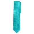 thumbnail image 2 of Jacob Alexander Men's Polka Dot Print 2.75 inch Width Slim Neck Tie - Teal, 2 of 5