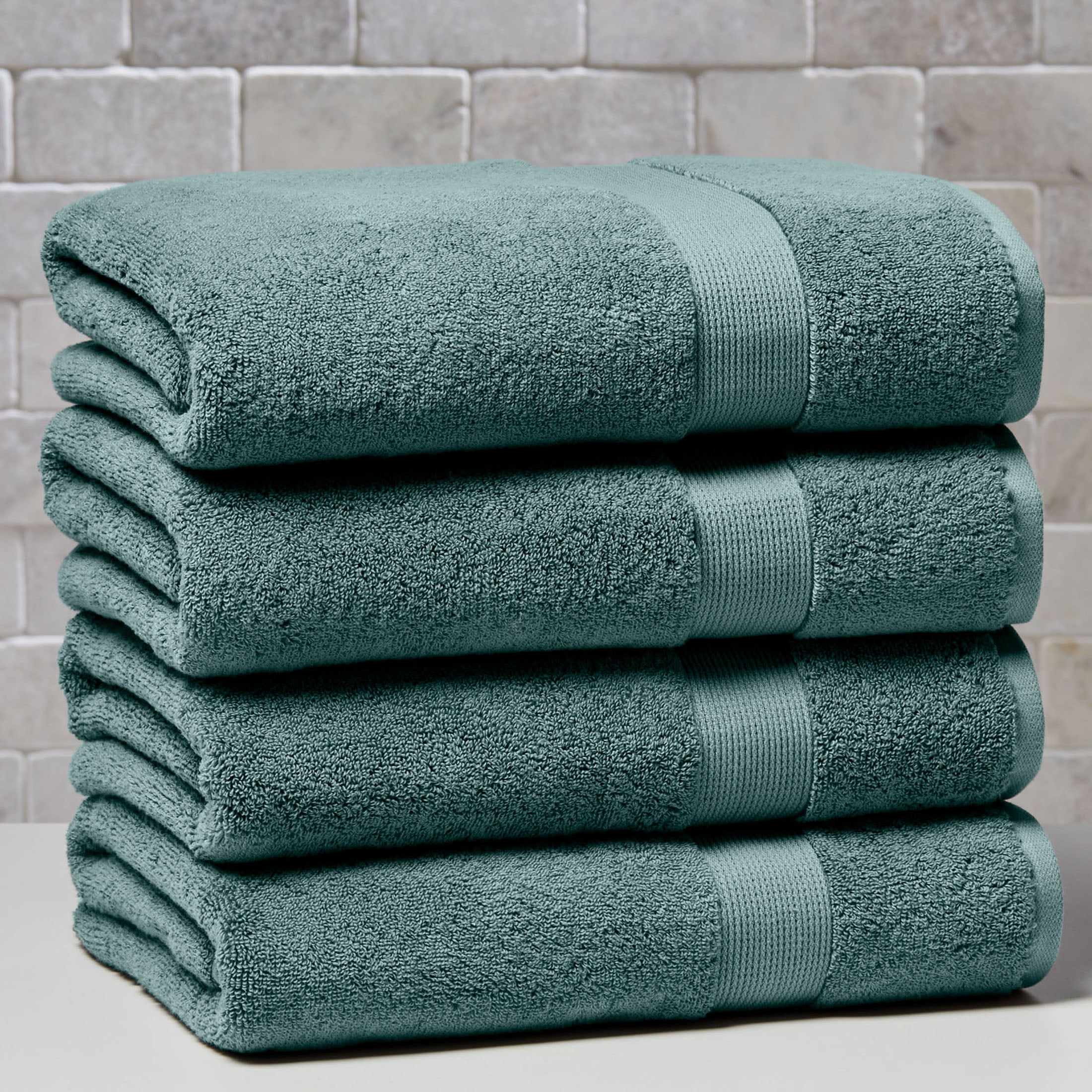 Better Homes & Gardens Signature Soft Solid Cotton Bath Towel, Nimbus Blue