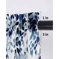 thumbnail image 6 of Blue Eucalyptus Tier Curtains 24 Inch Length,Sheer Curtains for Bedroom Living Room Window Weeping Botanical Leaf Watercolor Rod Pocket Drapes Kitchen Curtains Small Half Window 27.5"x24" 2 Panels, 6 of 6