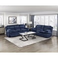 thumbnail image 4 of Lexicon Goodland Corduroy 2pc Set Sofa+ Loveseat in Blue, 4 of 16