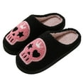thumbnail image 3 of Mepaouo Slippers for Women Pink Skull Head Print House Slippers Gifts for Girlfriend Boyfriend, 3 of 5