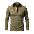 thumbnail image 4 of Gfyviroh Men's Pullover Shirt Vintage Geometric Jacquard Trendy Collared Shirts Slim Fit Long Sleeve Business Dress Shirt, 4 of 5