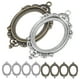 thumbnail image 3 of 10pcs Joyas Bases de aleación Configuración de aleación en blanco Configuración de aleación Béise de colgante con agujero, 3 of 6