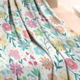 thumbnail image 3 of Pioneer Flower Blanket,Comfortable Soft Flannel Throw Blanket,All Season,Warm Lightweight Blankets for Sofa Bed Couch Living Room Chair,30"x40"(80x100cm), 3 of 4
