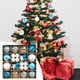 thumbnail image 3 of Fiudx Juego de 42 Bolas Navideñas Irrompibles, Bolas Decorativas de Colores, Varios Estilos de Pintura, Decoración para Fiestas Navideñas, Ideal para Toda La Familia, Fácil de Colgar., 3 of 6