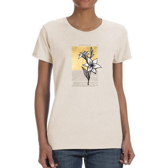 Floral Diary I T-Shirt Women -Vanna Lam Designs, Female Large