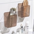 thumbnail image 4 of No-Punch Toothbrush And Toothpaste Storage Basket Wall-Mounted Storage Basket Bedside Remote Control Mobile Phone Storage Basket, 4 of 8