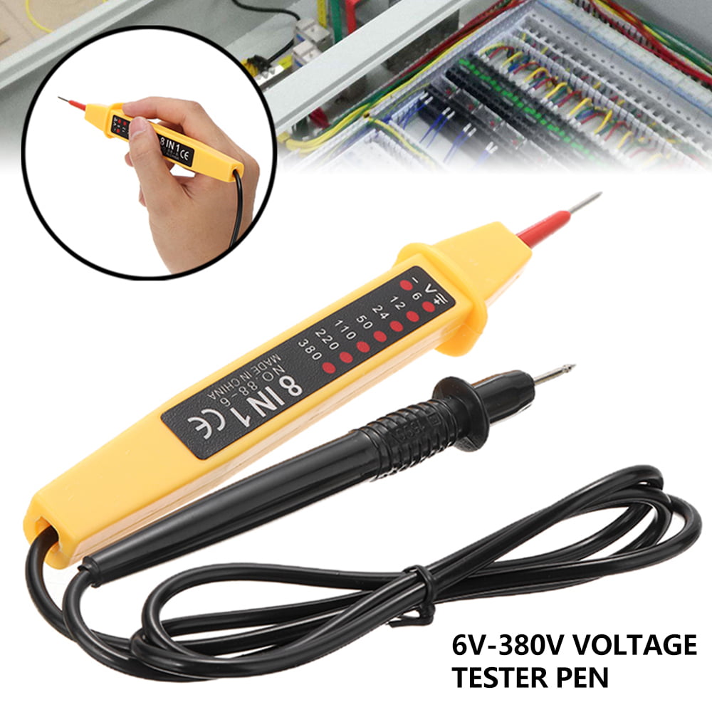 6~380V Voltage Tester Pen Electric AC DC Volt Alert Power Detector Sensor Stick· 