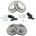 thumbnail image 2 of TRQ Front & Rear Disc Brake Rotor & Metallic Brake Pad Kit Set Fits Select Chevy Express Escalade, 2 of 6