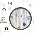 thumbnail image 6 of 72"x72" Plant Floral Shower Curtain with Hooks for Bathroom,Purple Flowers Modern Bathroom Curtain,Water Repellent Fabric Bath Curtain, 6 of 6