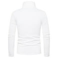thumbnail image 3 of Cyglowse Breathable Base Layer for Men Thermal Mock Turtleneck Long Sleeve Shirts Lightweight Warm Hiking Skiing Undershirt White XL, 3 of 4