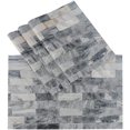 thumbnail image 1 of Sets de Table en Marbre pour Table à Manger Lot de 4 Décor Surface en Pierre Rectangulaire Résistant à la Chaleur Lavable Polyester Set de Table Cuisine, 1 of 5
