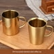 thumbnail image 4 of Kearding Diseño de asa para beber Cerveza Taza Agua Té Taza de café Aire libre Doble pared Café Viaje Leche Jarra Oficina Vasos Teteras Color Acero Kearding HA081568-01, 4 of 6