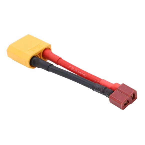 12AWG T Plug Connector, Reliable Connection     12AWG  Silicone Cord T Female To XT90 Male Cable  For Airplane Models For RC Car Model For Ship Model