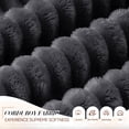 thumbnail image 6 of Muumblus 60" Oversized Chaise Lounge Chair Indoor Furniture, No-Assembly Modern Boneless Cloud Couch, Sleeper Sofa Bed for Living Room, Black Corduroy, 6 of 10