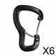 thumbnail image 1 of 6x Hamaca Multifunción, Mosquetón de Aluminio, Accesorios de Escalada en apariencia de D, Herramientas Deportivas de Bloqueo de 8kN, Hebilla Colgante para, 1 of 9