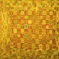 thumbnail image 1 of Ahgly Company Indoor Square Oriental Yellow Traditional Area Rugs, 7' Square, 1 of 4